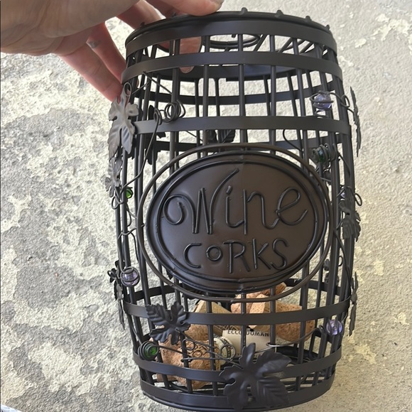 Metal! White Snowman and Black Wine Cork Holder Set - Picture 9 of 16